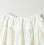 Indian Linen Easy Gather Kushukushu Skirt Detail