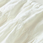 Indian Linen Easy Gather Kushukushu Skirt Detail