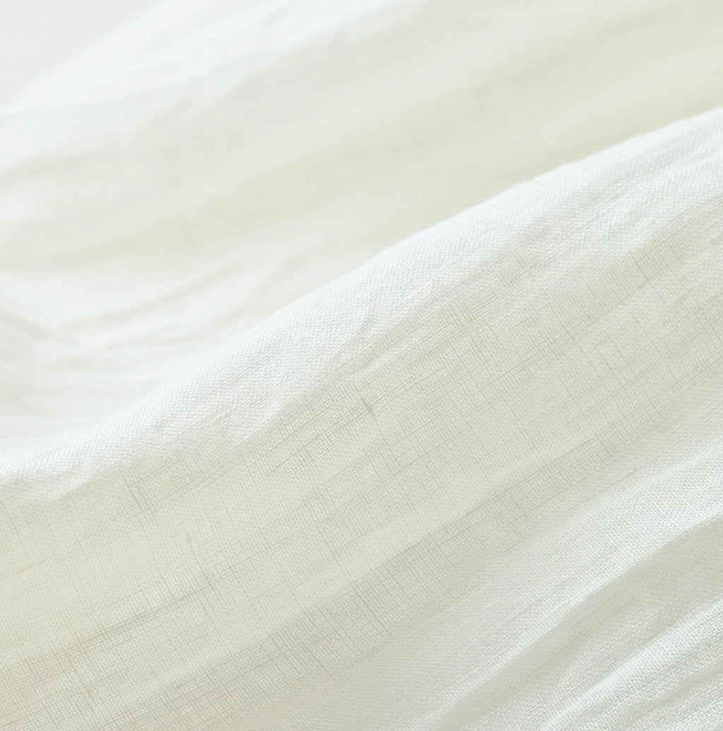 Indian Linen Easy Gather Kushukushu Skirt Detail