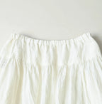 Indian Linen Easy Gather Kushukushu Skirt Detail