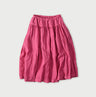 45 Plant Dyed Indian Linen Easy Gather Kushukushu Skirt Strawberry