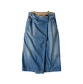 Rye Mugi Denim Wrapped Skirt Tan