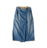 Rye Mugi Denim Wrapped Skirt Tan