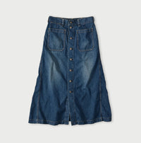 Mugihiko Denim Bell Skirt Zyu