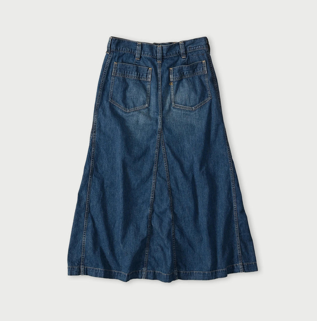 Mugihiko Denim Bell Skirt Zyu Back