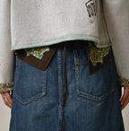 Mugihiko Denim Bell Skirt Zyu Detail