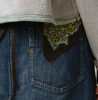 Mugihiko Denim Bell Skirt Zyu Detail