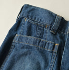 Mugihiko Denim Bell Skirt Zyu Detail