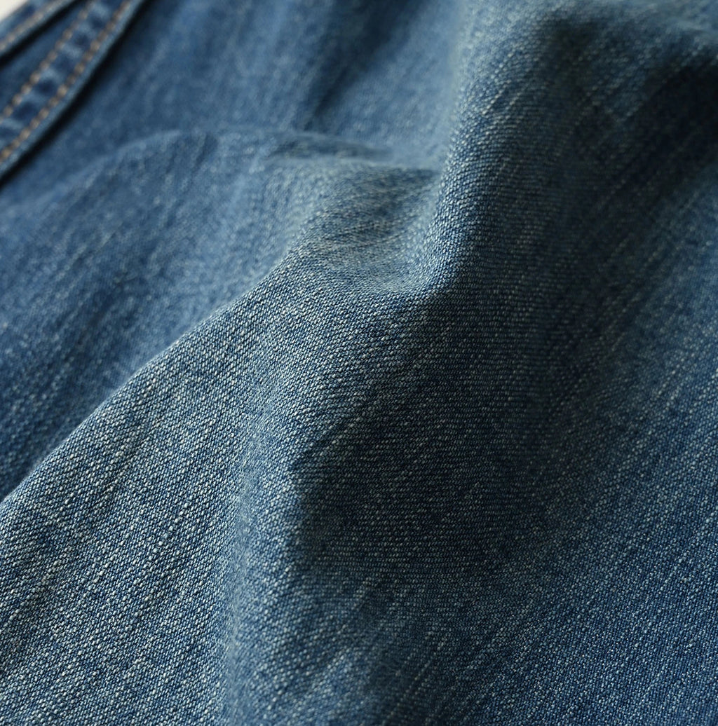 Mugihiko Denim Bell Skirt Zyu Detail