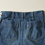 Mugihiko Denim Bell Skirt Zyu Detail