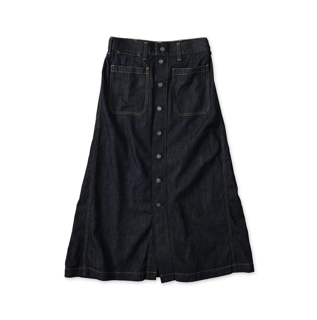 Mugihiko Denim Bell Skirt Nou