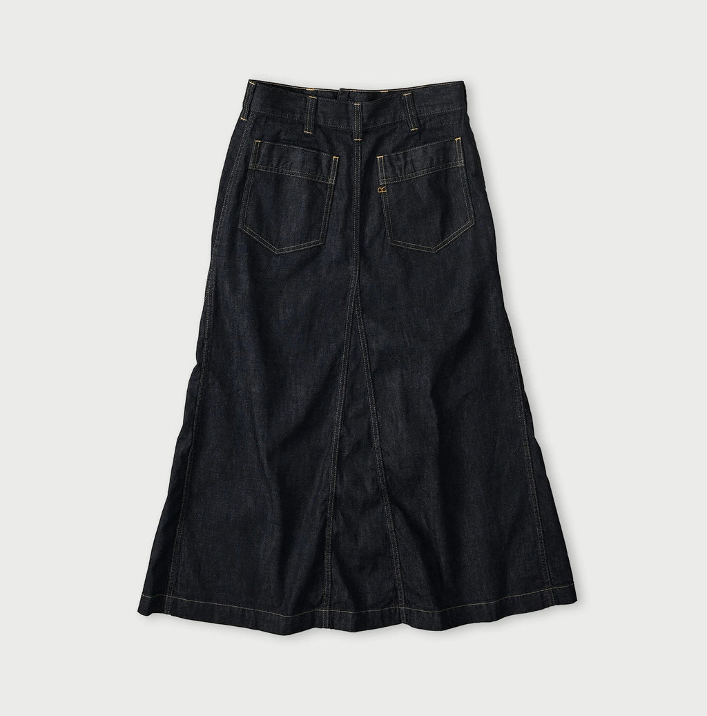 Mugihiko Denim Bell Skirt Nou Back