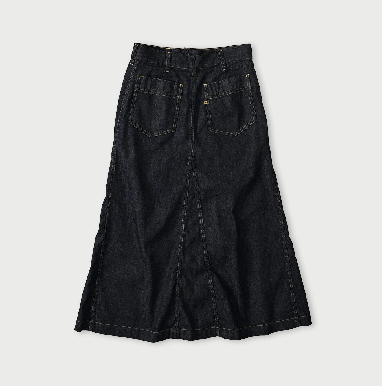 Mugihiko Denim Bell Skirt Nou Back