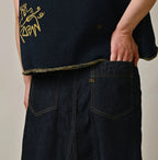 Mugihiko Denim Bell Skirt Nou Detail