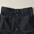 Mugihiko Denim Bell Skirt Nou Detail