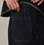 Mugihiko Denim Bell Skirt Nou Detail