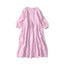 45 Plant Dyed Indian Linen Tuck Dress Raspberry