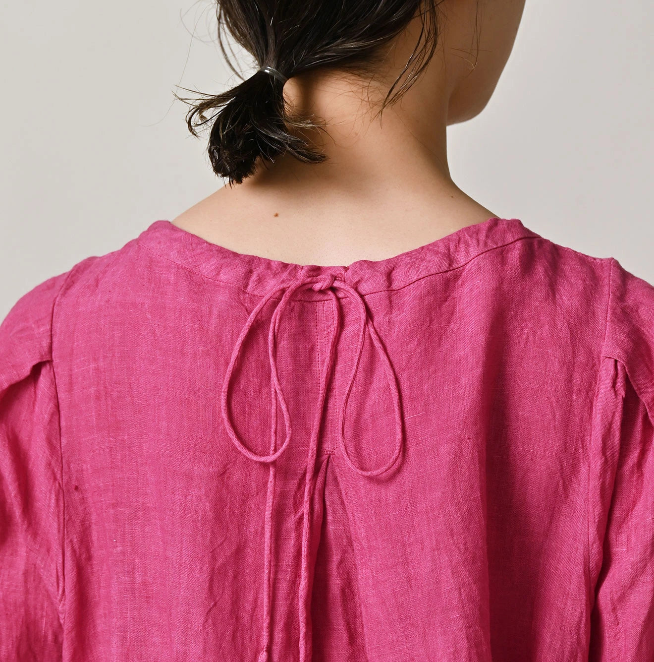 45 Plant Dyed Indian Linen Tuck Dress