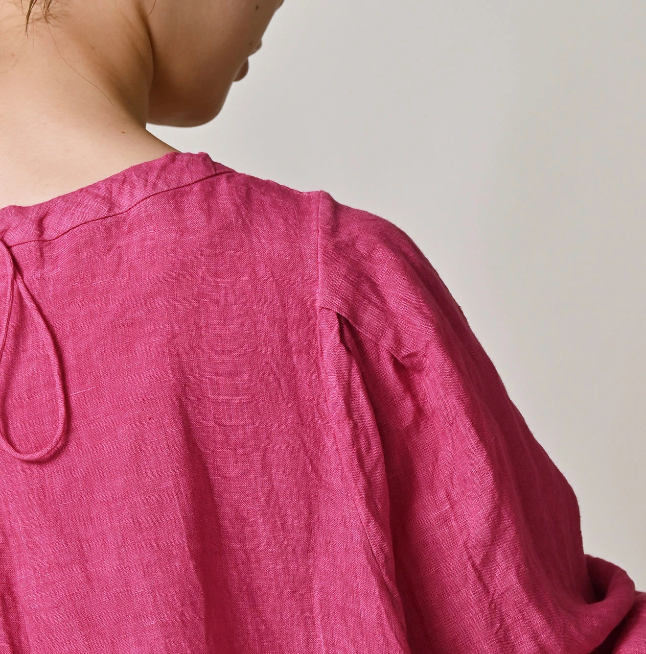 45 Plant Dyed Indian Linen Tuck Dress