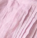 45 Plant Dyed Indian Linen Tuck Dress Detail