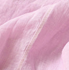 45 Plant Dyed Indian Linen Tuck Dress Detail