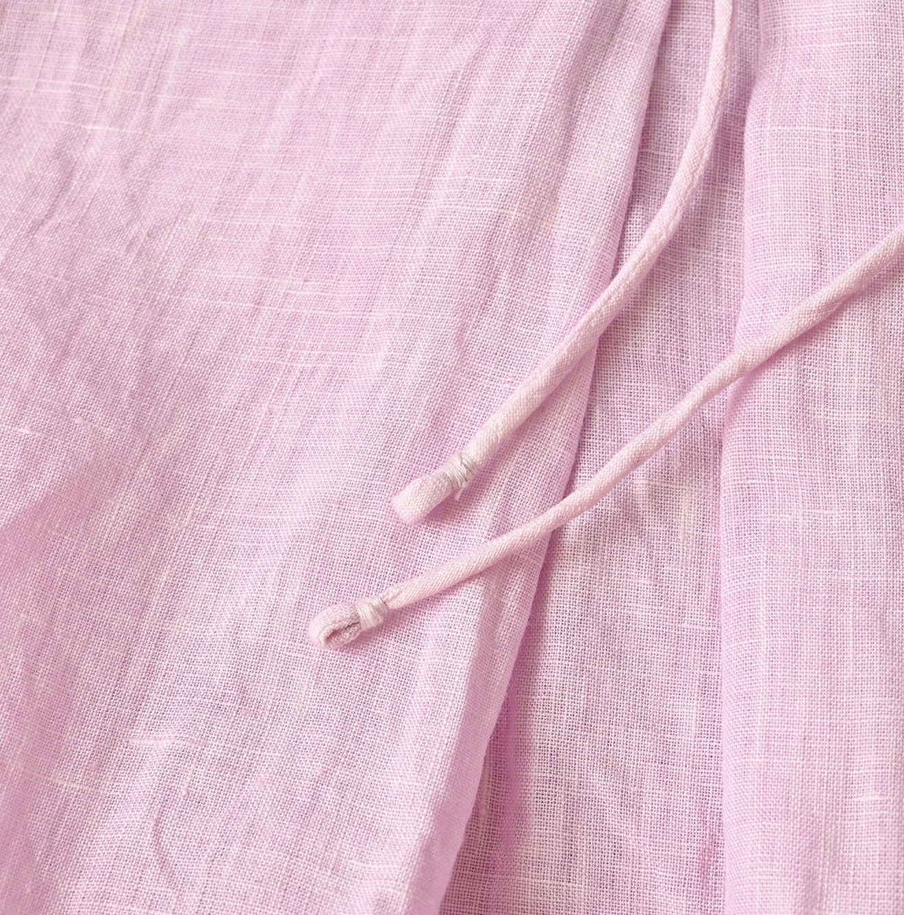 45 Plant Dyed Indian Linen Tuck Dress Detail