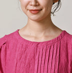 45 Plant Dyed Indian Linen Tuck Dress