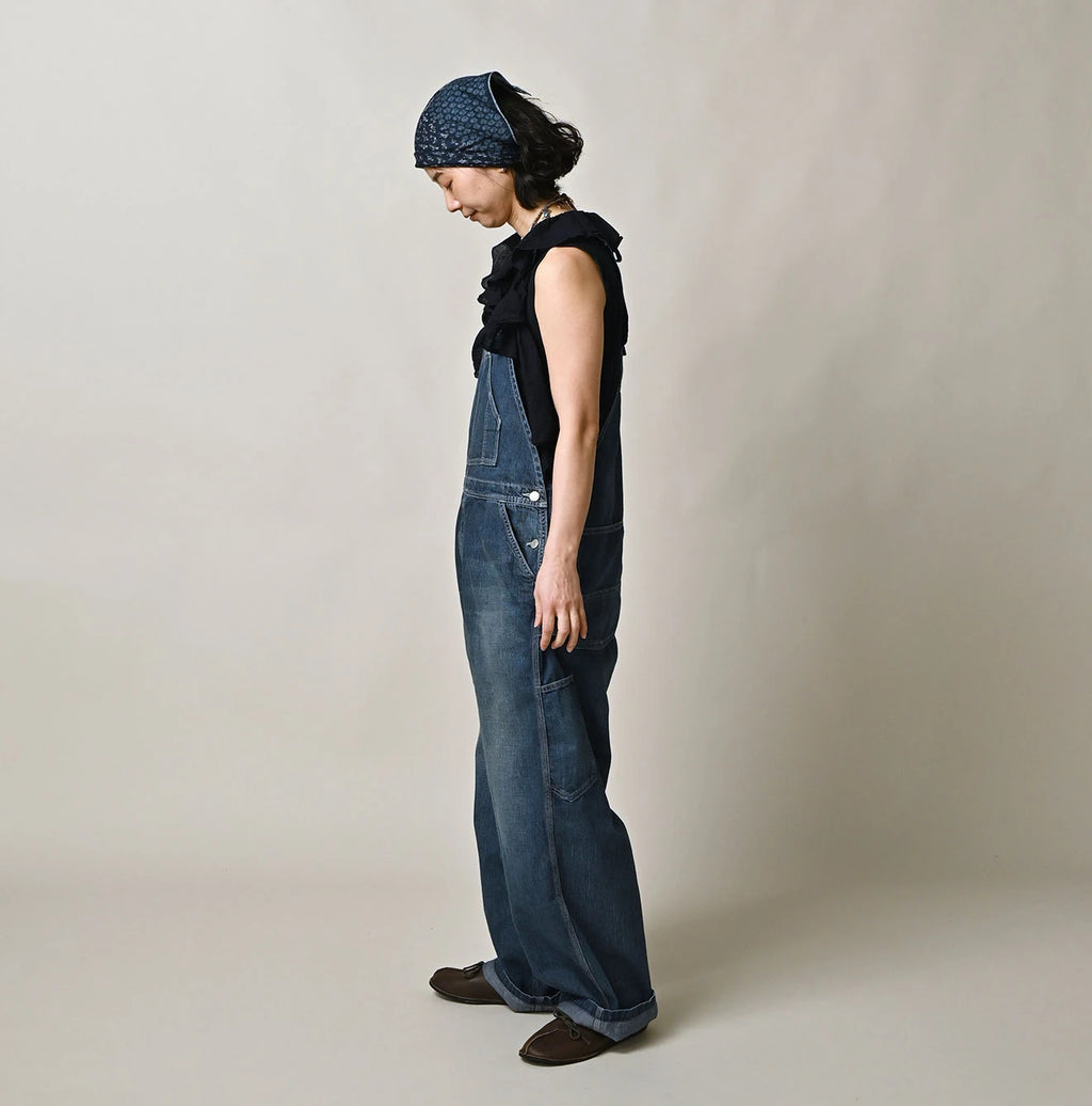 Mugihiko Denim 908 Overall Zyu Female Model