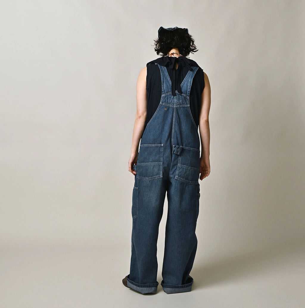 Mugihiko Denim 908 Overall Zyu Female Model