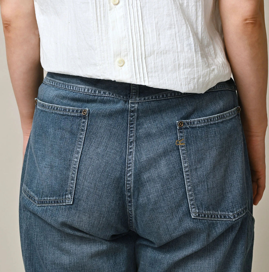 Mugihiko Denim 908 Painter Pants Tan Detail
