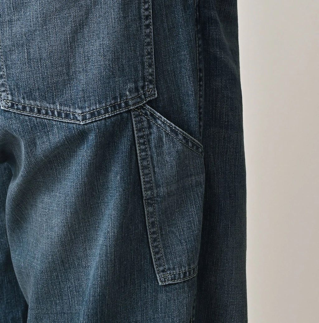 Mugihiko Denim 908 Painter Pants Tan Detail