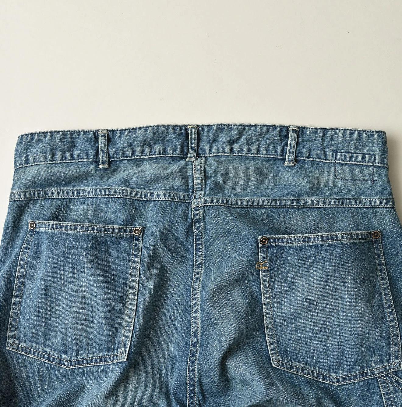 Mugihiko Denim 908 Painter Pants Tan Detail