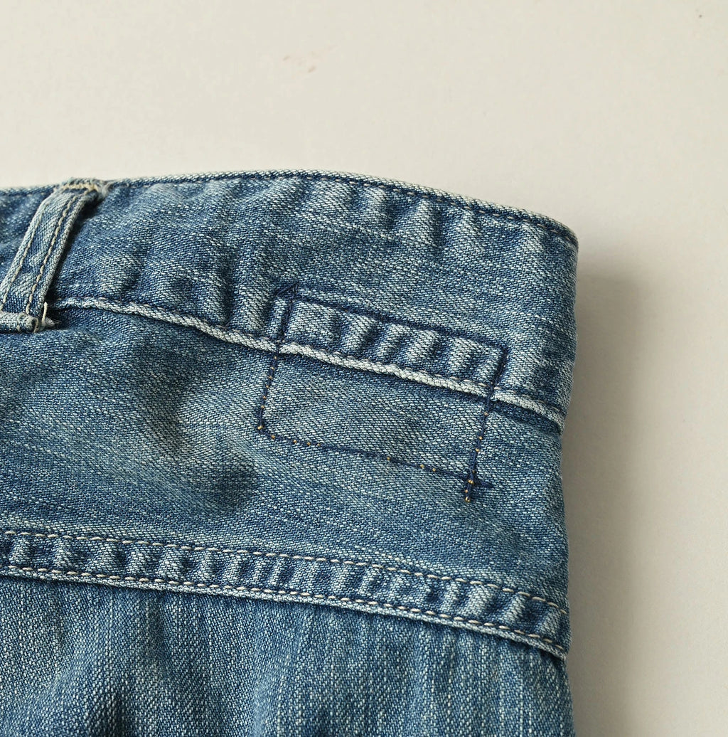 Mugihiko Denim 908 Painter Pants Tan Detail