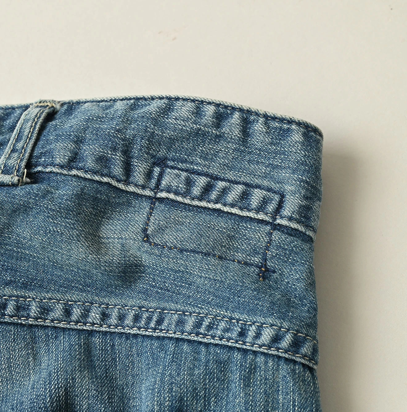Mugihiko Denim 908 Painter Pants Tan Detail