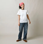 Mugihiko Denim 908 Painter Pants Tan Female Model