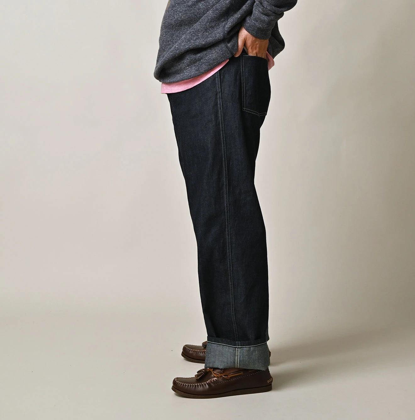 Mugihiko Denim 908 Painter Pants Nou Male Model
