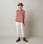Indian Linen Petit Pants Female Model