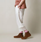 Indian Linen Petit Pants Female Model