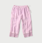 45 Plant Dyed Indian Linen Petit Pants Raspberry