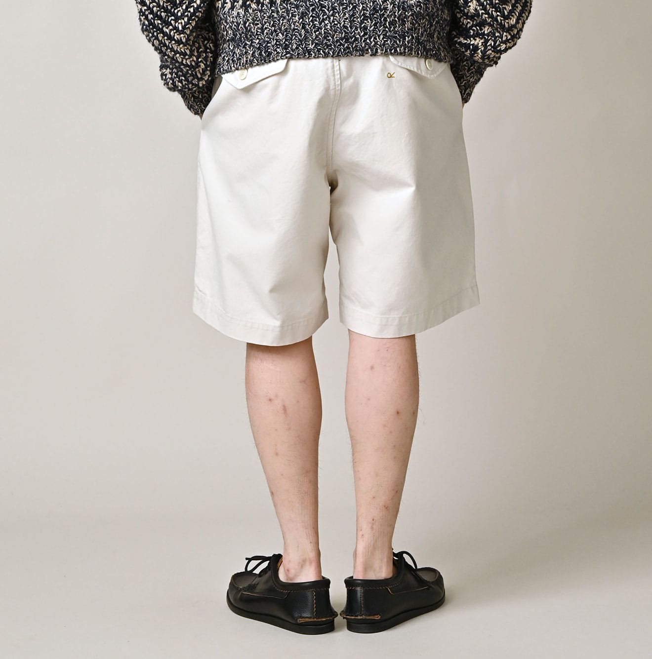 High Density Duck 908 Peg Short Pants Male Model