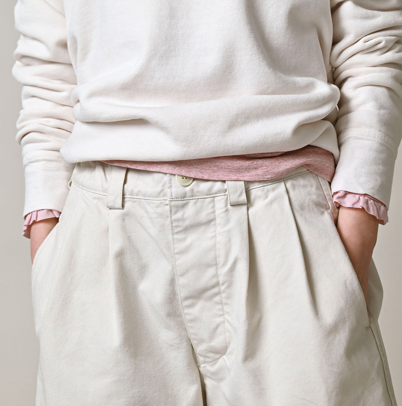 High Density Duck 908 Peg Short Pants Detail