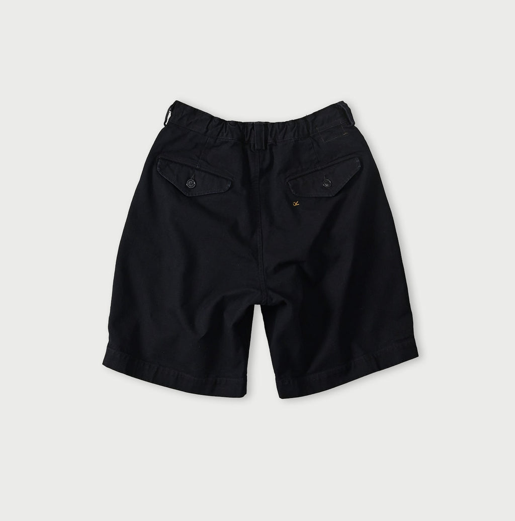 Indigo High Density Duck 908 Peg Short Pants Back
