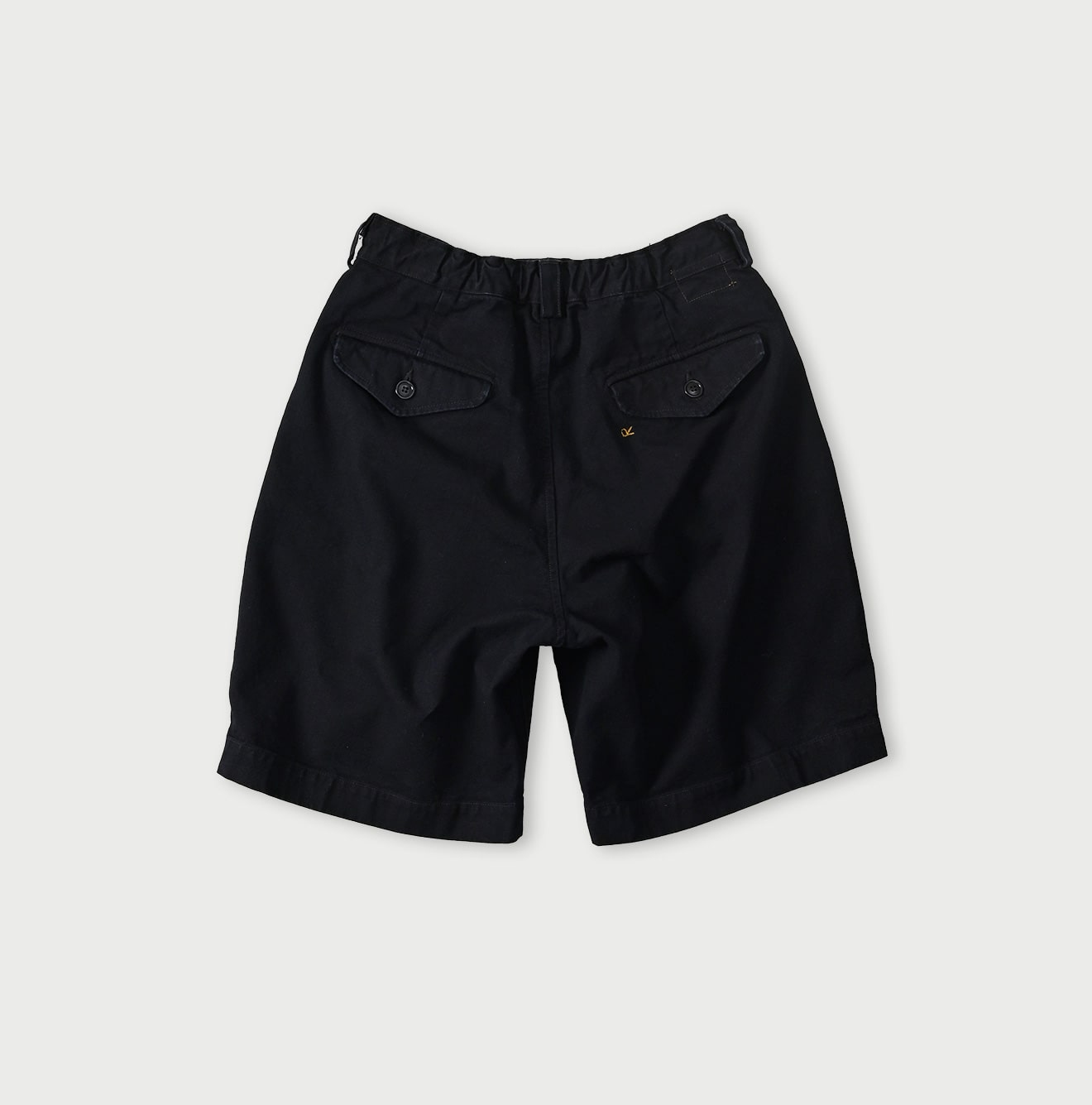Indigo High Density Duck 908 Peg Short Pants Back