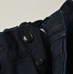 Indigo High Density Duck 908 Peg Short Pants Detail