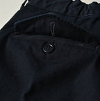 Indigo High Density Duck 908 Peg Short Pants Detail