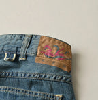 Mugihiko Denim Charlotte 5 Tan Detail