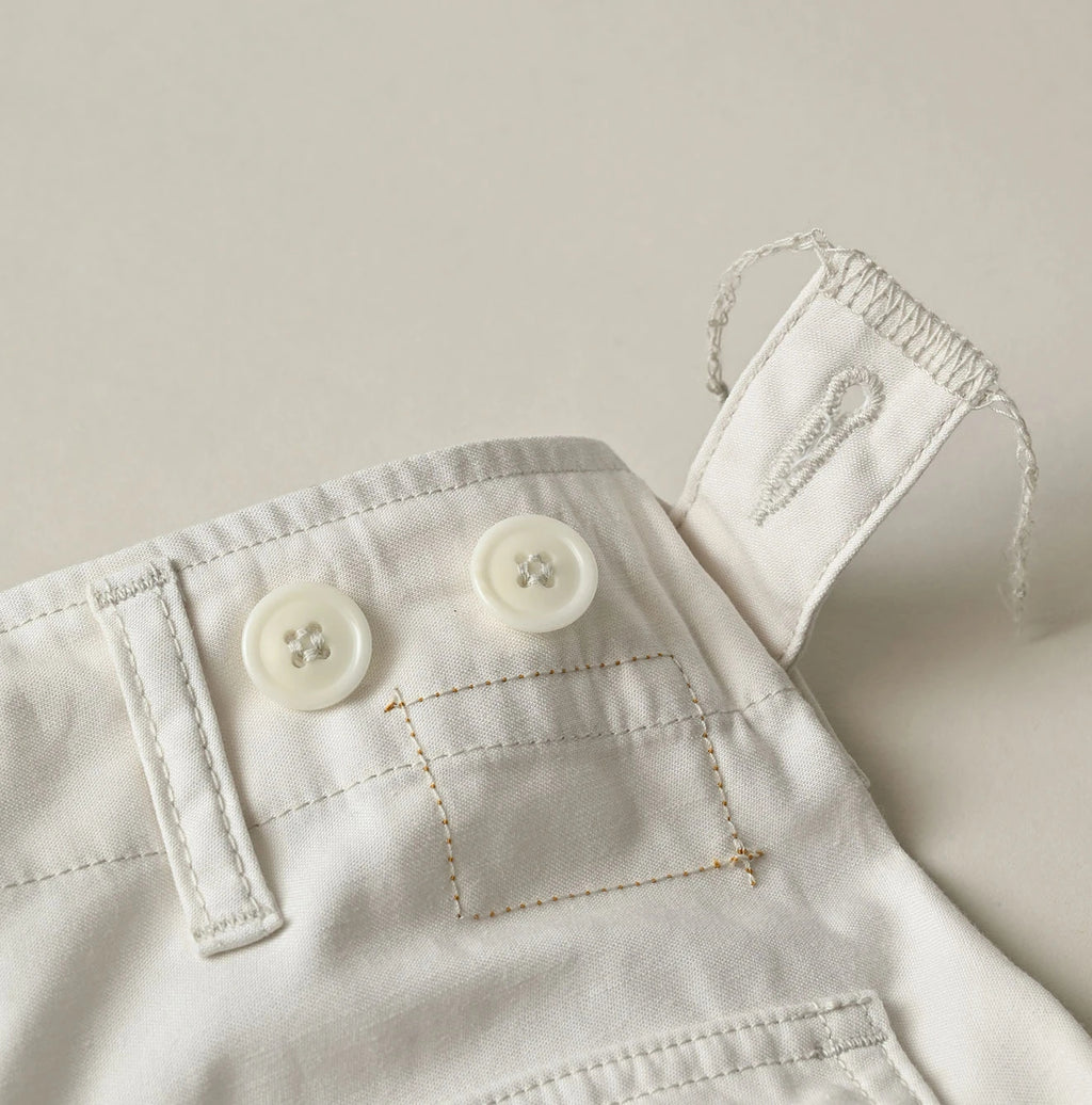 Thin Back Satin 908 Baker Short Pants Detail