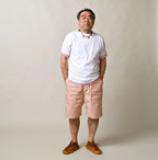 Thin Back Satin 908 Baker Short Pants Male Model