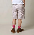 Thin Back Satin 908 Baker Short Pants Female Model