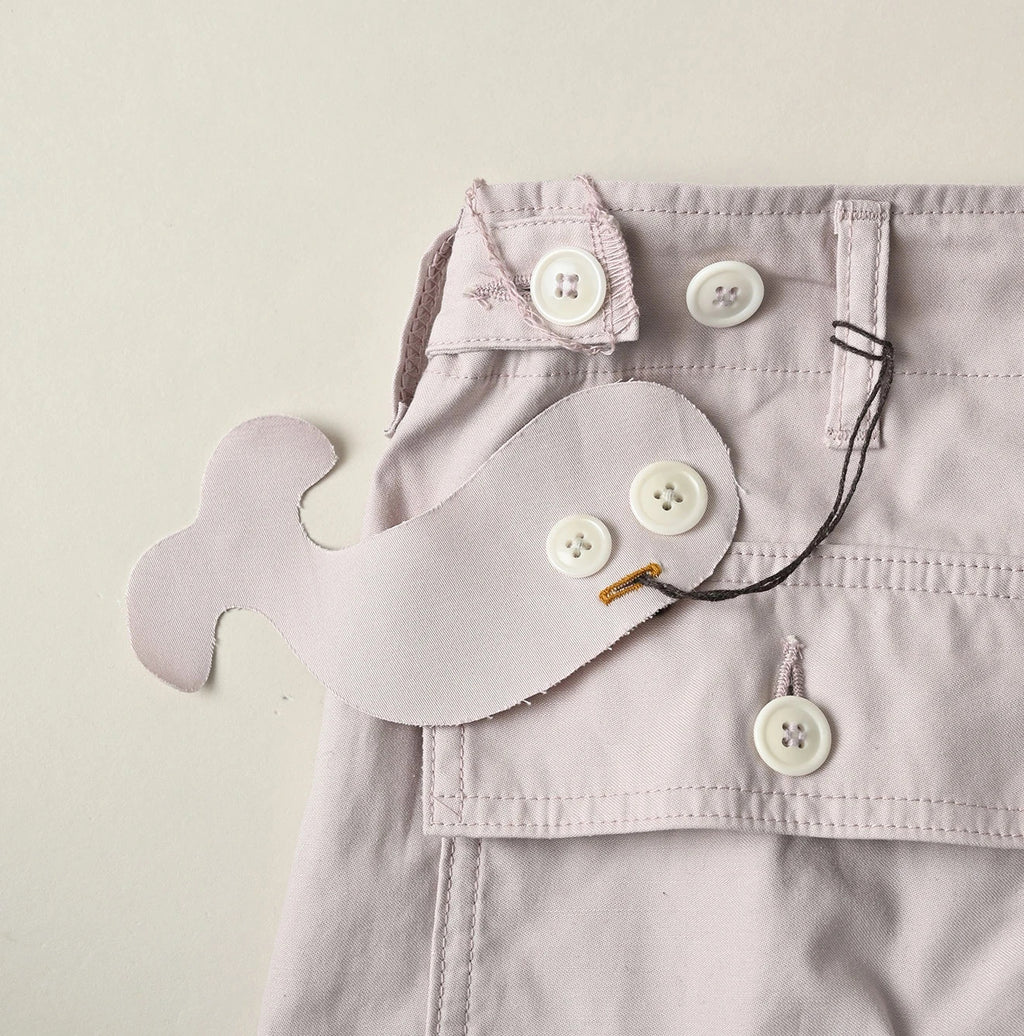 Thin Back Satin 908 Baker Pants Detail